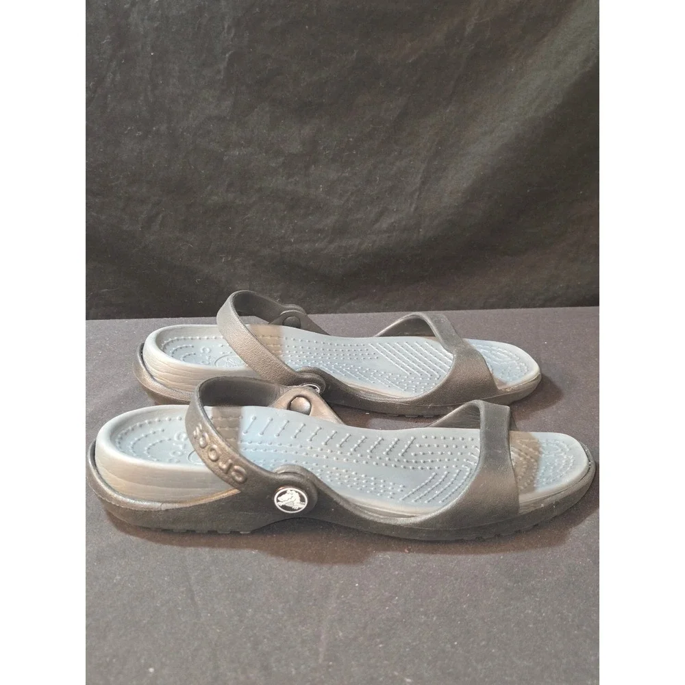 Crocs Kids Sloane Embellished Sandal Black Mary Jane Comfortable Shoes Size‎ 6